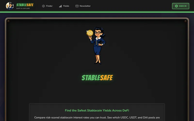 StableSafe: StableSafe's stablecoin yield finder